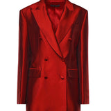 Giacca doppiopetto in mikado F29UUT FU116R0156 DOLCE & GABBANA 
