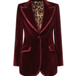Giacca monopetto in velluto F2JATT FUVG7M2762 DOLCE & GABBANA 