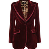Giacca monopetto in velluto F2JATT FUVG7M2762 DOLCE & GABBANA 