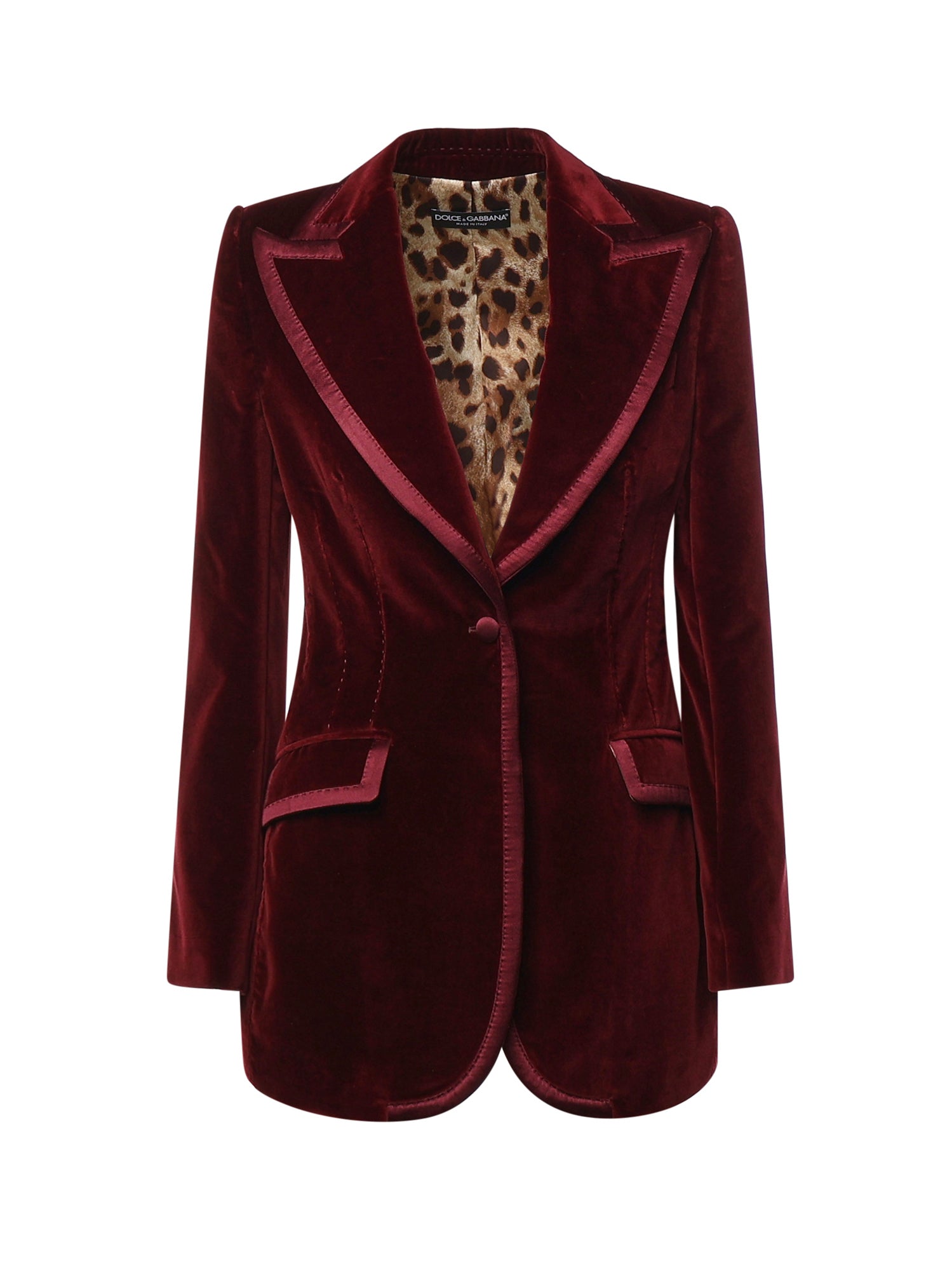 Giacca monopetto in velluto F2JATT FUVG7M2762 DOLCE & GABBANA 
