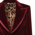 Giacca monopetto in velluto F2JATT FUVG7M2762 DOLCE & GABBANA 