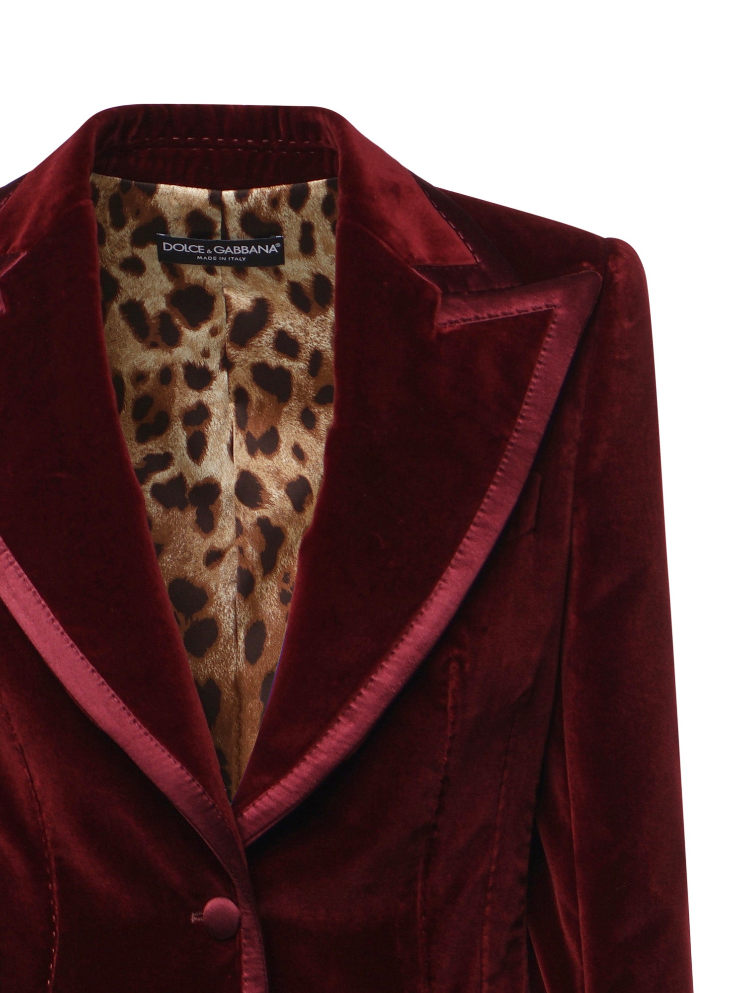 Giacca monopetto in velluto F2JATT FUVG7M2762 DOLCE & GABBANA 
