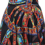 Gonna a ruota in twill devoré stampa Carretto F4CSOT FSTB5HN6FN DOLCE & GABBANA 