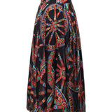 Gonna a ruota in twill devoré stampa Carretto F4CSOT FSTB5HN6FN DOLCE & GABBANA 
