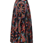 Gonna a ruota in twill devoré stampa Carretto F4CSOT FSTB5HN6FN DOLCE & GABBANA 