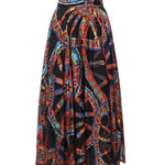 Gonna a ruota in twill devoré stampa Carretto F4CSOT FSTB5HN6FN DOLCE & GABBANA 
