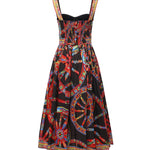 Abito lungo in popeline stampa Carretto F615YT GDDTFS9000 DOLCE & GABBANA 
