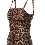 Abito in charmeuse stampa Leo F663HT FSADDHY13M DOLCE & GABBANA 