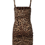 Abito in charmeuse stampa Leo F663HT FSADDHY13M DOLCE & GABBANA 