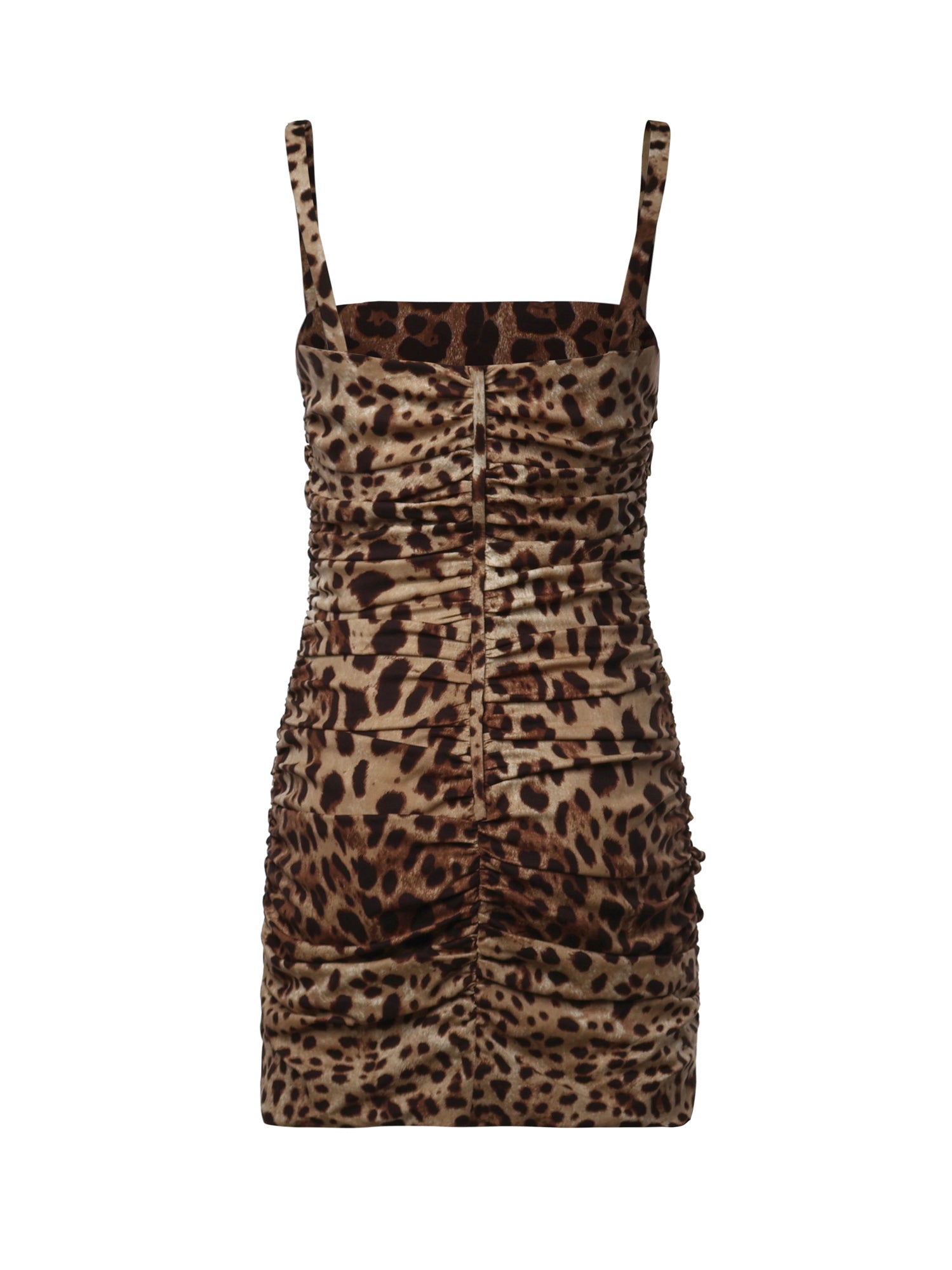 Abito in charmeuse stampa Leo F663HT FSADDHY13M DOLCE & GABBANA 