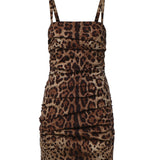 Abito in charmeuse stampa Leo F663HT FSADDHY13M DOLCE & GABBANA 