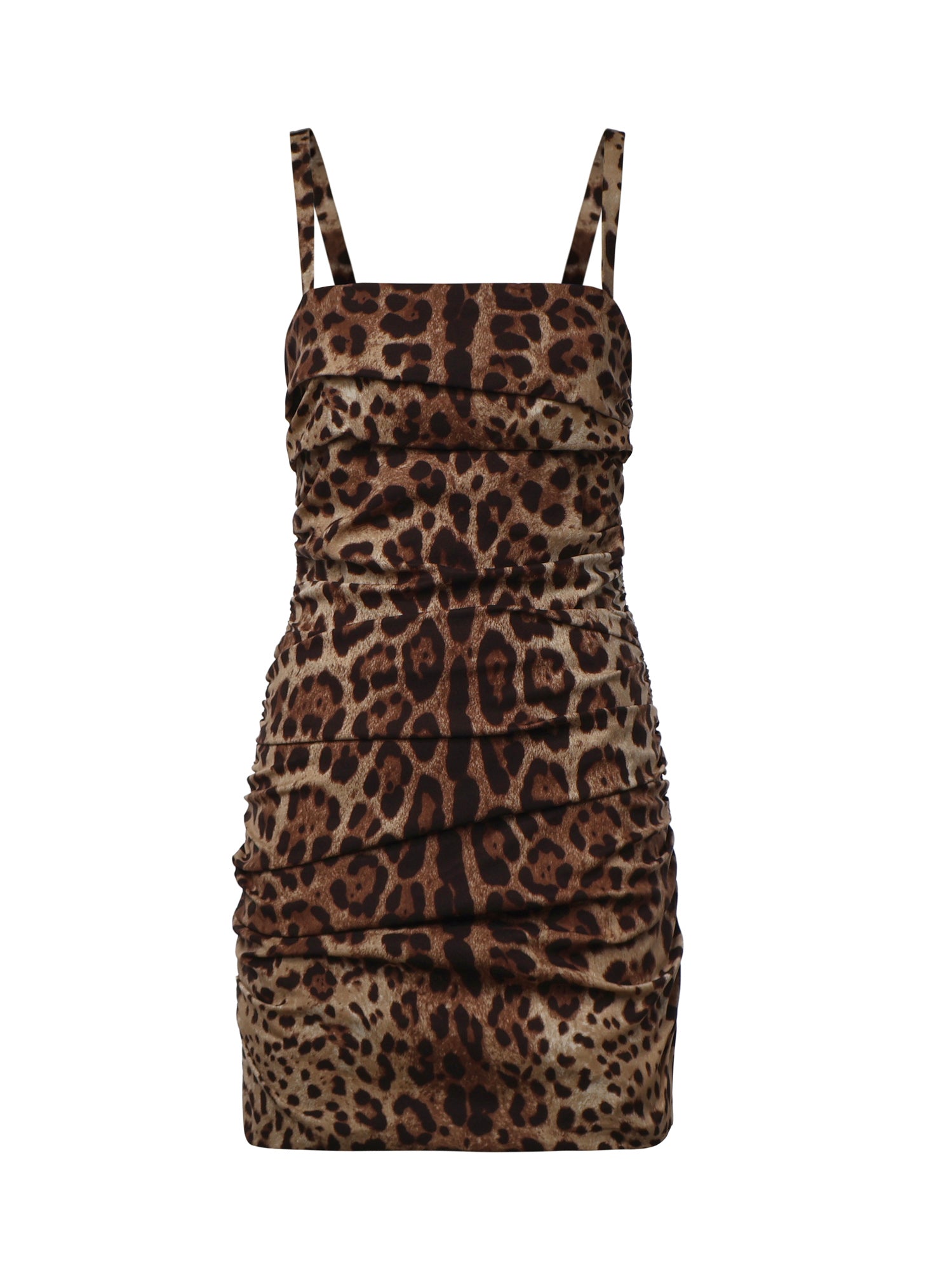 Abito in charmeuse stampa Leo F663HT FSADDHY13M DOLCE & GABBANA 