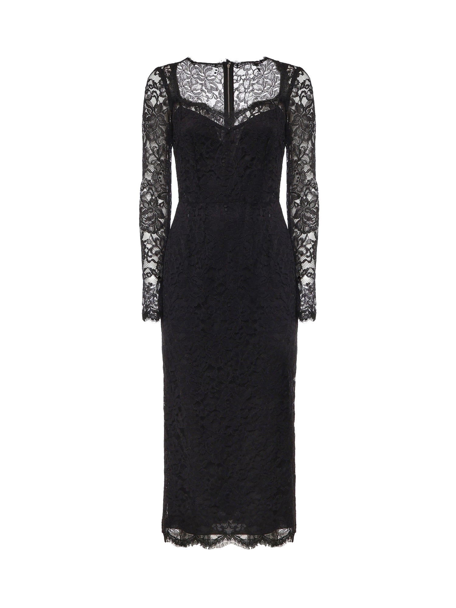 Abito longuette in pizzo F6AQGT HLUAHN0000 DOLCE & GABBANA 