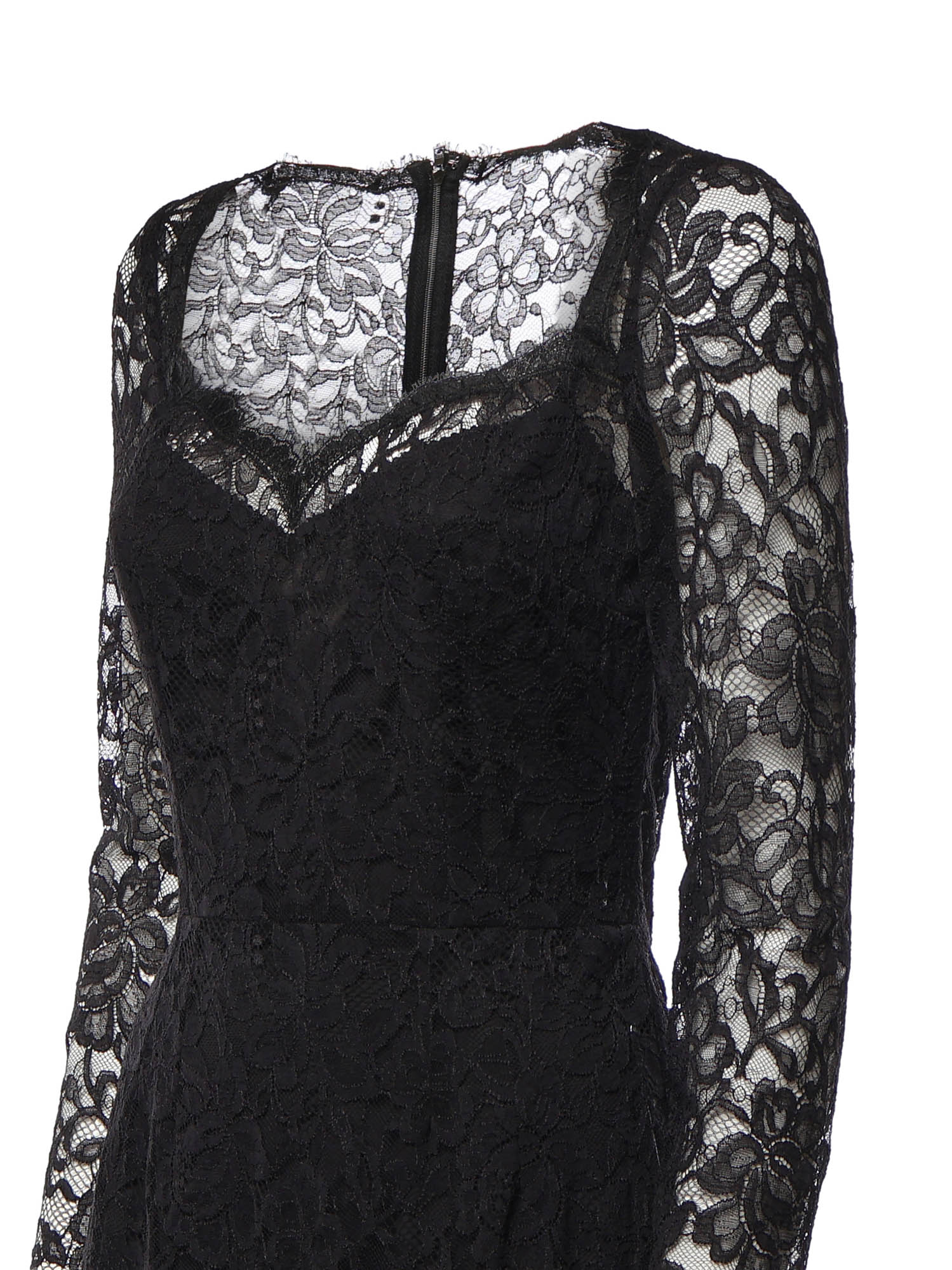 Abito longuette in pizzo F6AQGT HLUAHN0000 DOLCE & GABBANA 