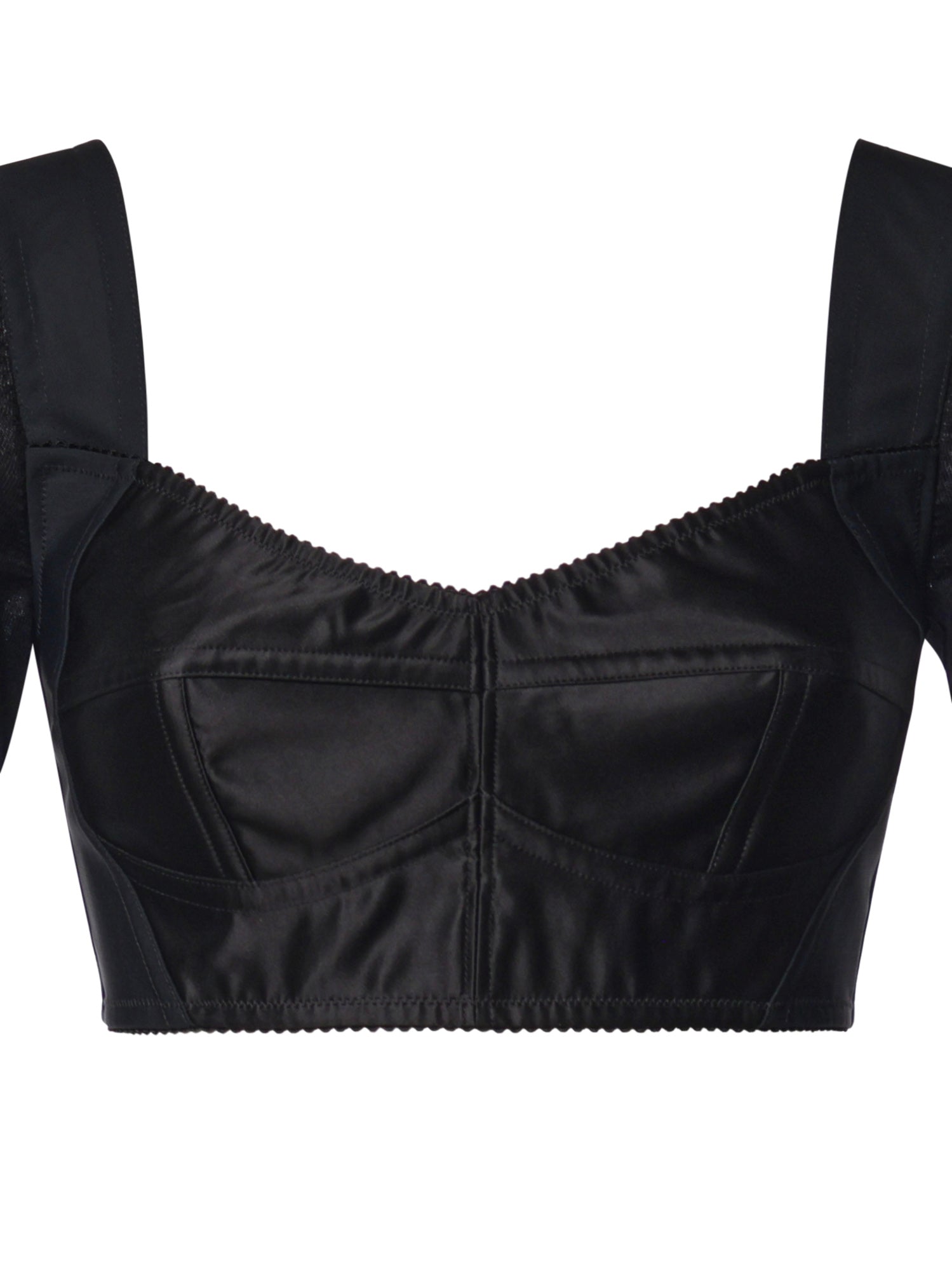 Top bustier in raso e lana F7CH6T GDEB8N0000 DOLCE & GABBANA 
