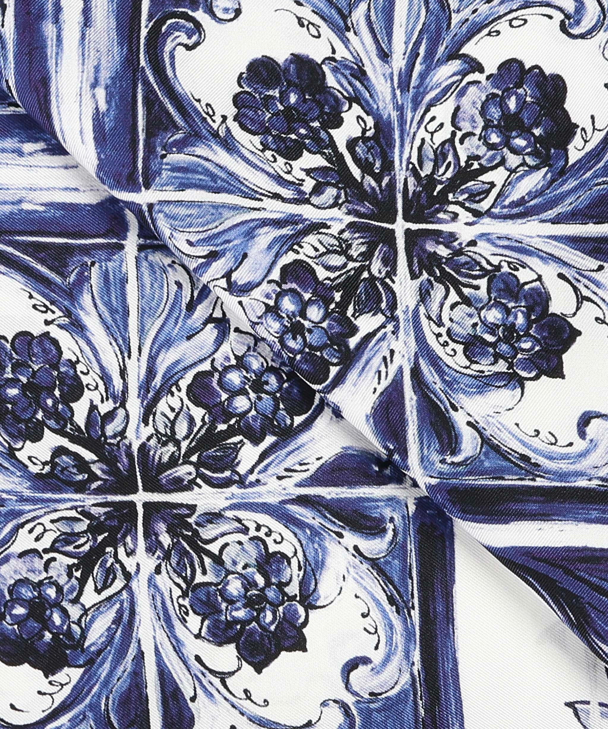 Foulard in twill stampa maiolica FN090R GDAOZHA3OA DOLCE & GABBANA 