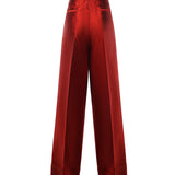 Pantaloni in mikado di seta FTDLHT FU116R0156 DOLCE & GABBANA 