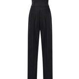 Pantaloni in jacquard di lana rigata FTDQKT FR22AN0000 DOLCE & GABBANA 