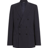 Giacca doppiopetto Martini light in lana gessata G2UN9T FRBDQS8051 DOLCE & GABBANA 