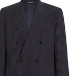 Giacca doppiopetto Martini light in lana gessata G2UN9T FRBDQS8051 DOLCE & GABBANA 