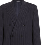 Giacca doppiopetto Martini light in lana gessata G2UN9T FRBDQS8051 DOLCE & GABBANA 