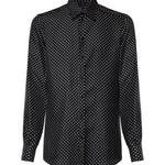 Camicia Martini in twill di seta stampa pois G5ML1T IS13OHN6DI DOLCE & GABBANA 