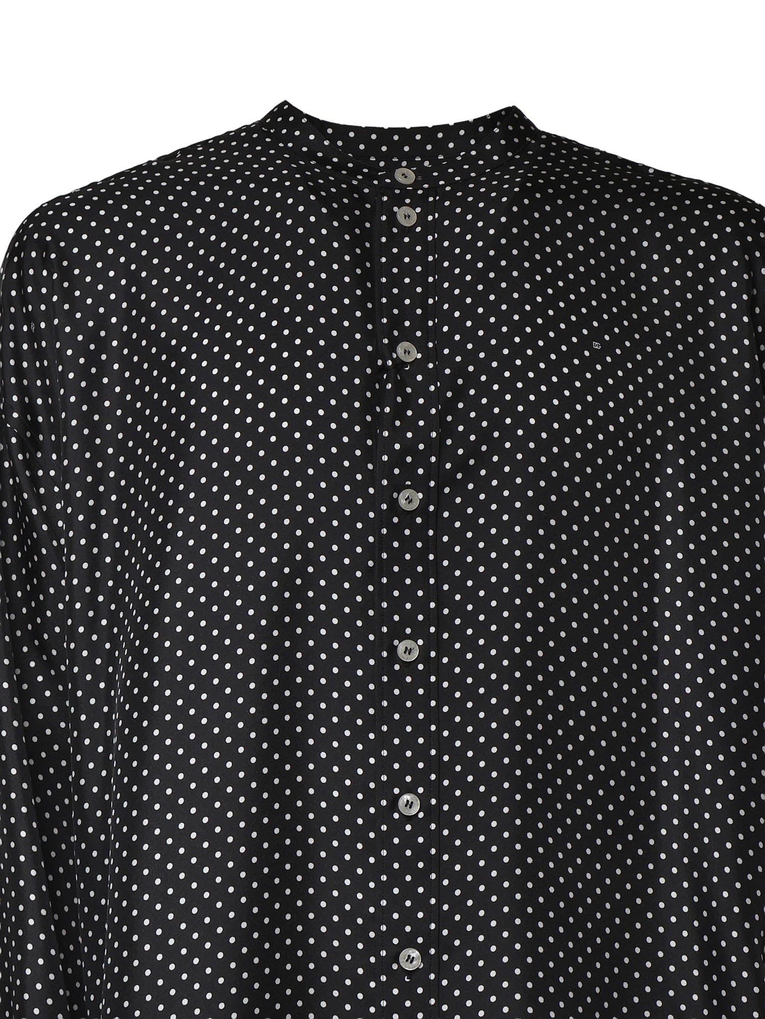 Camicia in twill di seta stampa pois<BR/> G5OS1T IS13OHN6DI DOLCE & GABBANA 