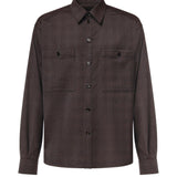 Camicia check in misto lana G5PE5T FQZA7S8100 DOLCE & GABBANA 