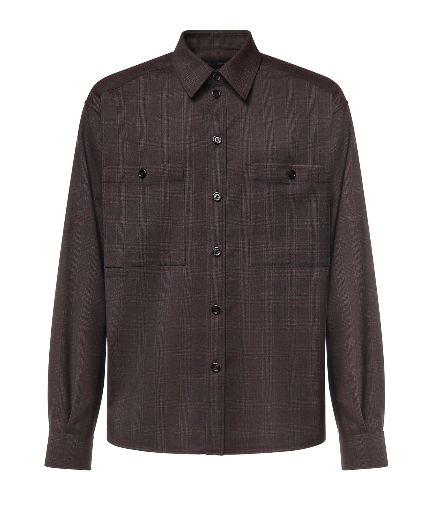Camicia check in misto lana G5PE5T FQZA7S8100 DOLCE & GABBANA 