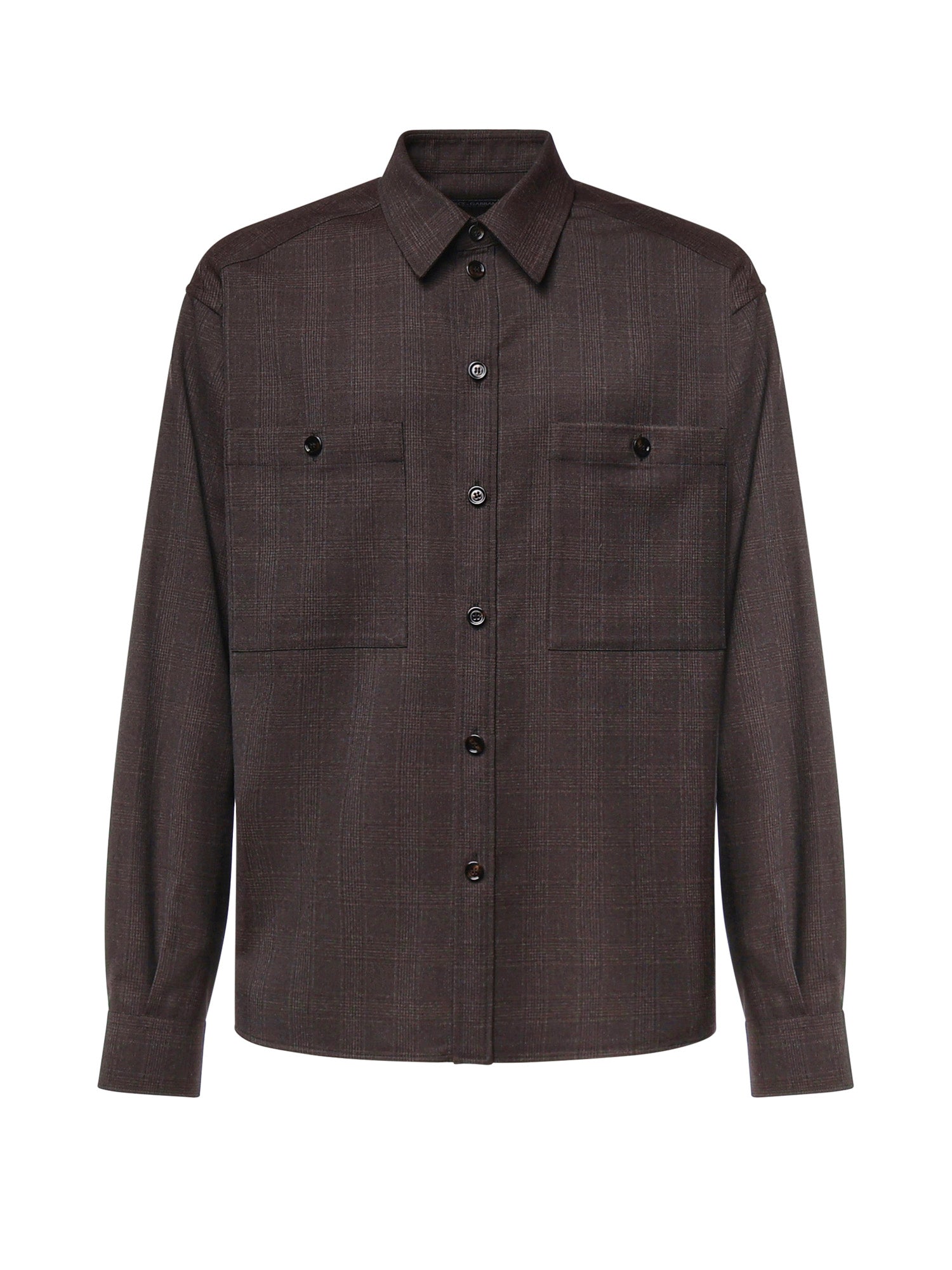Camicia check in misto lana G5PE5T FQZA7S8100 DOLCE & GABBANA 