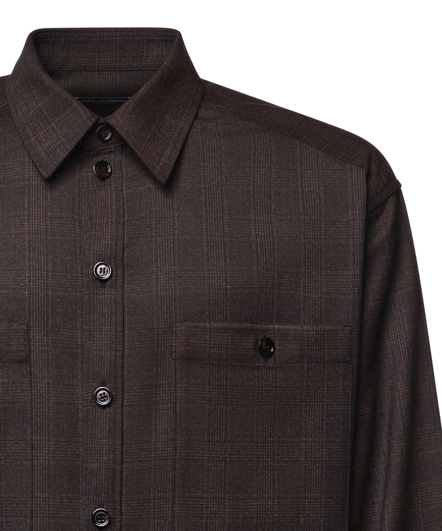 Camicia check in misto lana G5PE5T FQZA7S8100 DOLCE & GABBANA 