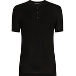T-shirt Serafino in seta G8QK3T G7P0FN0000 DOLCE & GABBANA 