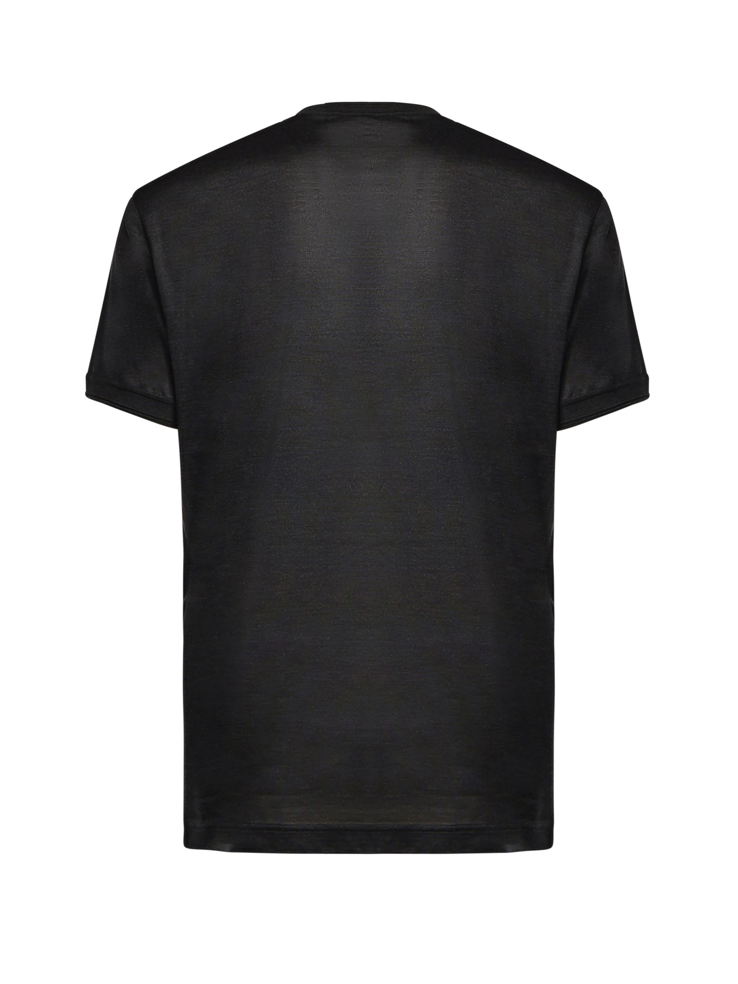 T-shirt Serafino in seta G8QK3T G7P0FS8296 DOLCE & GABBANA 