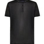 T-shirt Serafino in seta G8QK3T G7P0FS8296 DOLCE & GABBANA 