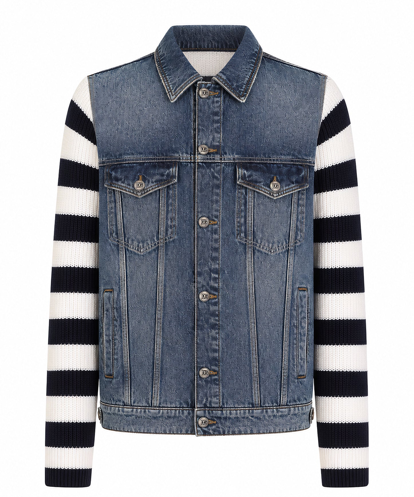 Giubbotto in denim e lana G9CLXD GK526S9000 DOLCE & GABBANA 