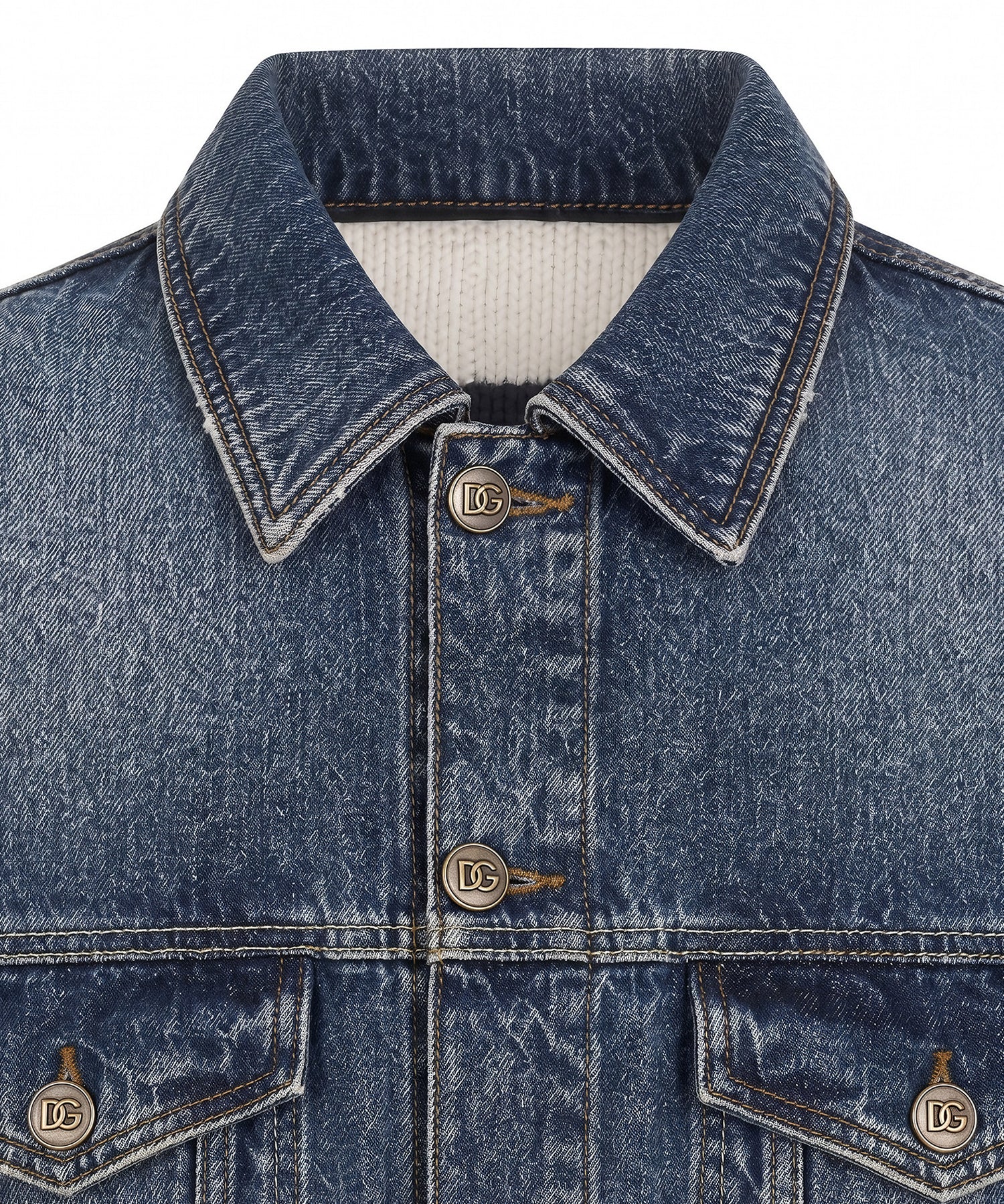 Giubbotto in denim e lana G9CLXD GK526S9000 DOLCE & GABBANA 