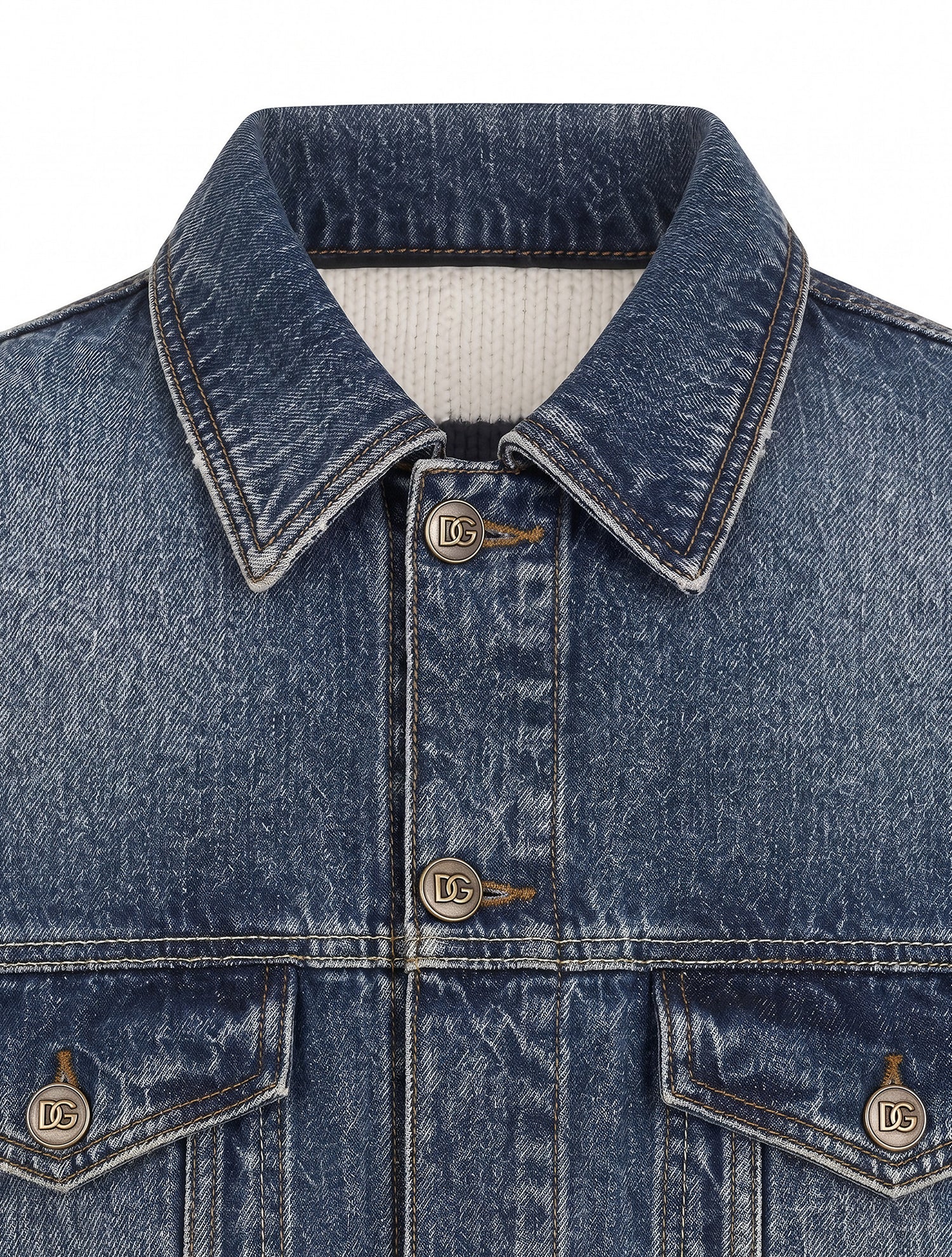 Giubbotto in denim e lana G9CLXD GK526S9000 DOLCE & GABBANA 