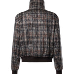 Bomber in check misto Mohair G9CNAT FQZA1S8100 DOLCE & GABBANA 
