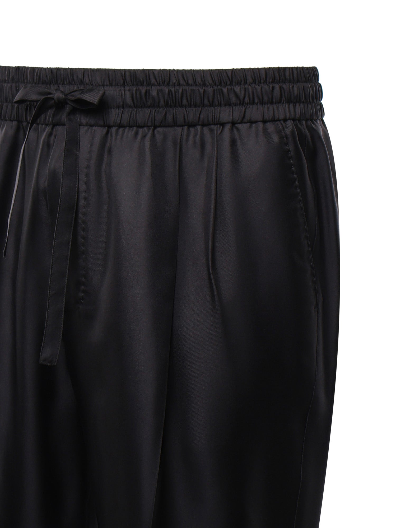 Pantaloni joggers in twill di seta GP12QZ FU1XBN0000 DOLCE & GABBANA 