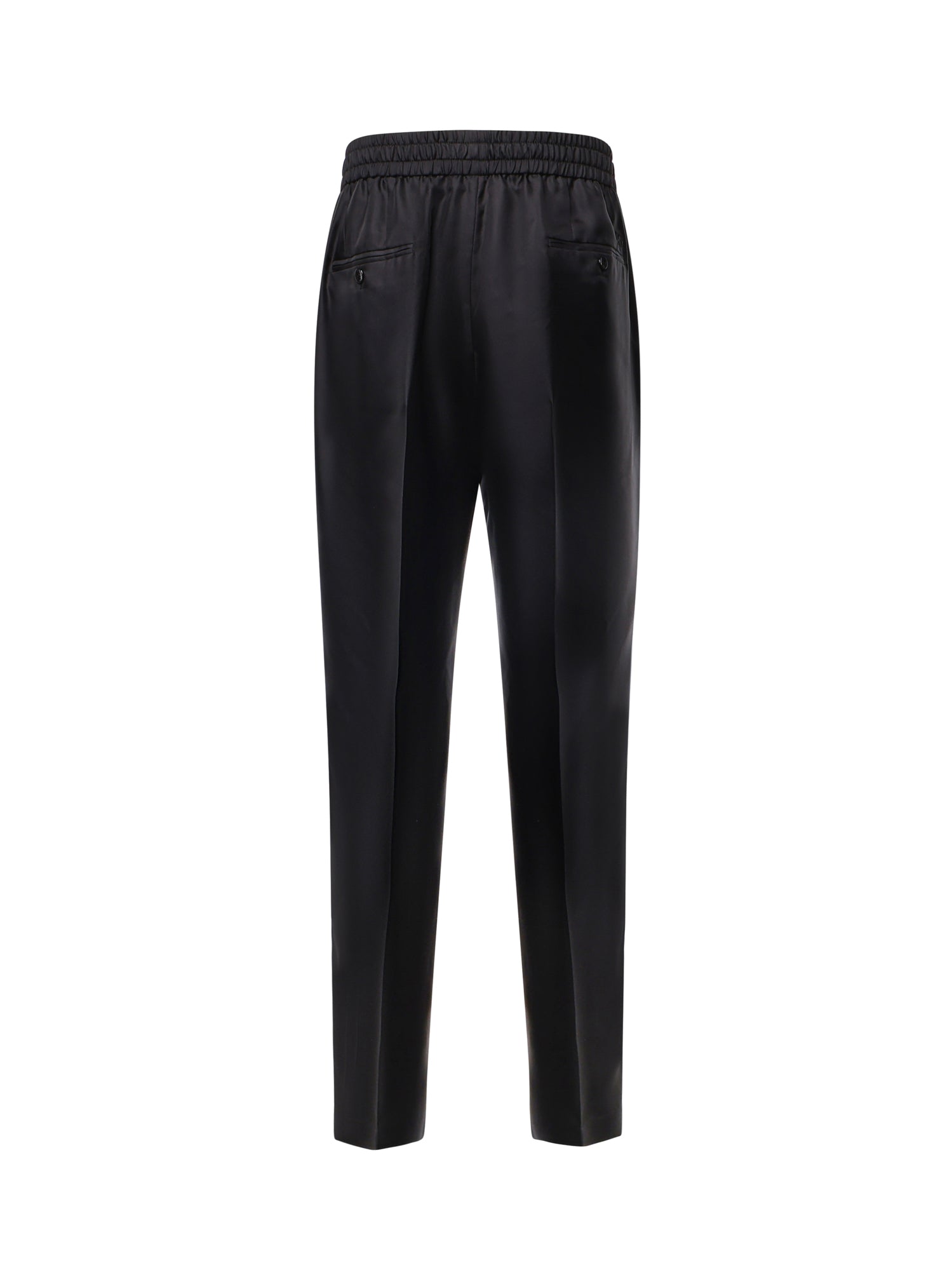 Pantaloni joggers in twill di seta GP12QZ FU1XBN0000 DOLCE & GABBANA 