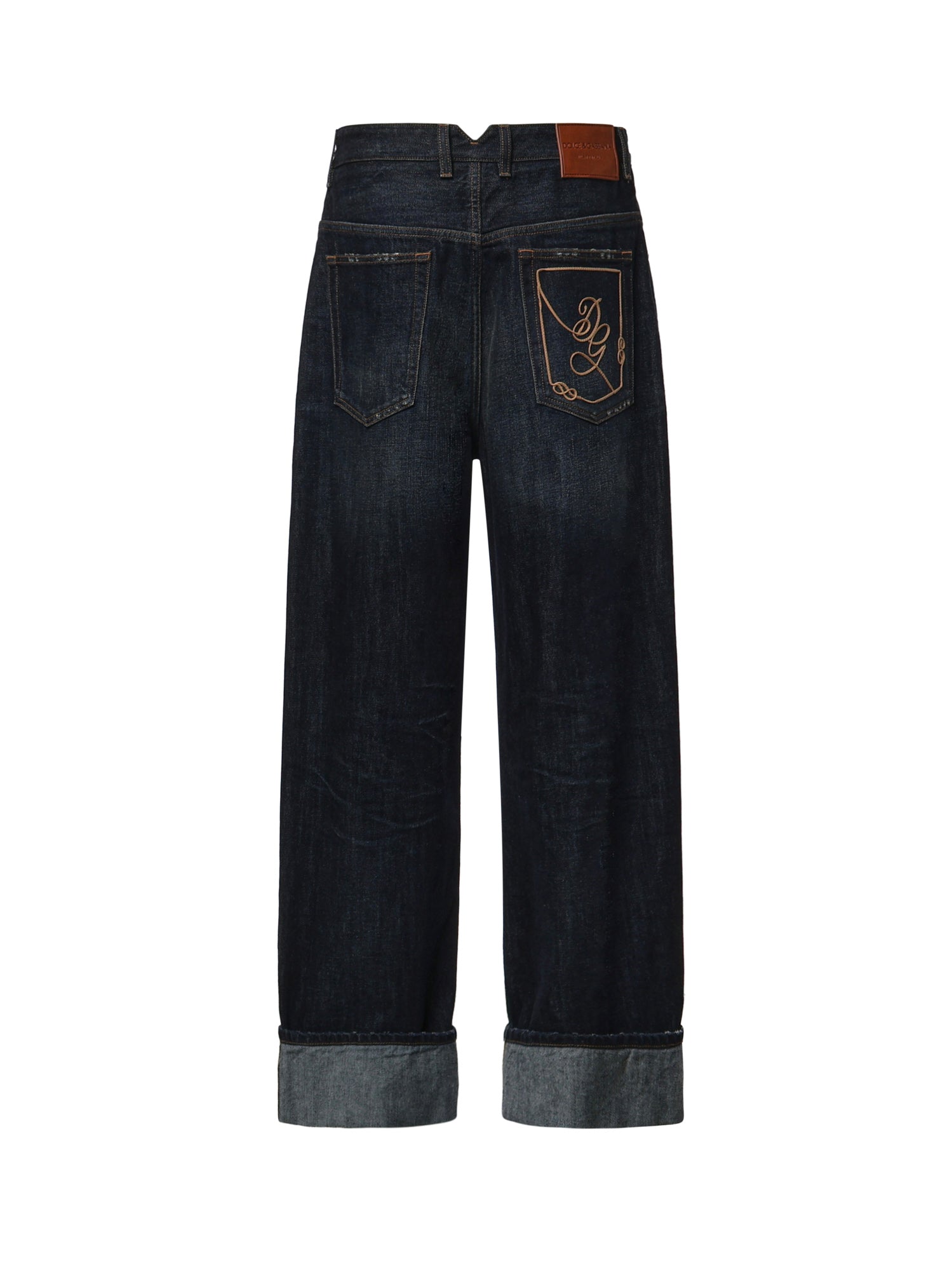Jeans in denim con risvolto GP247Z G8PO3S9001 DOLCE & GABBANA 