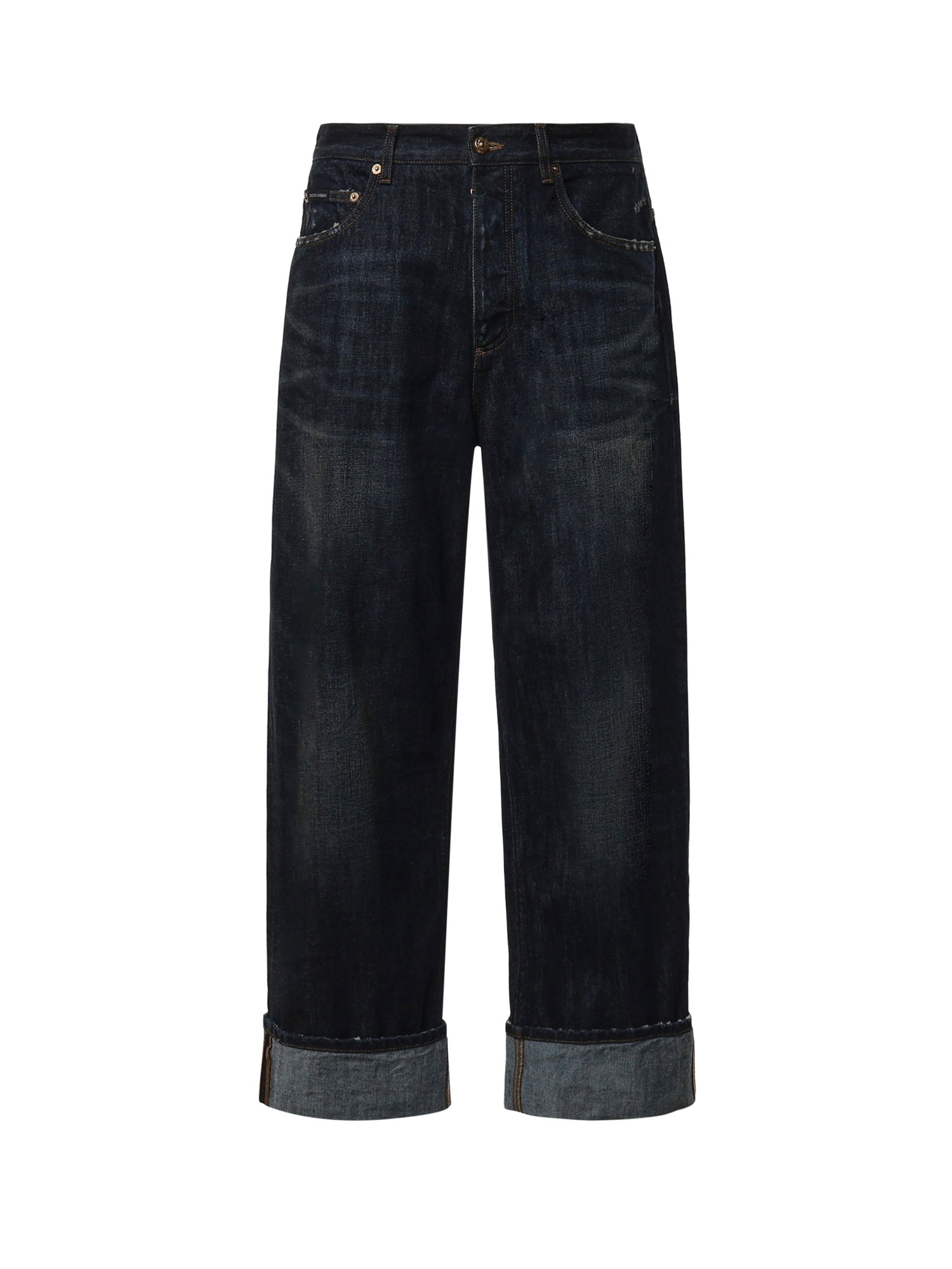 Jeans in denim con risvolto GP247Z G8PO3S9001 DOLCE & GABBANA 