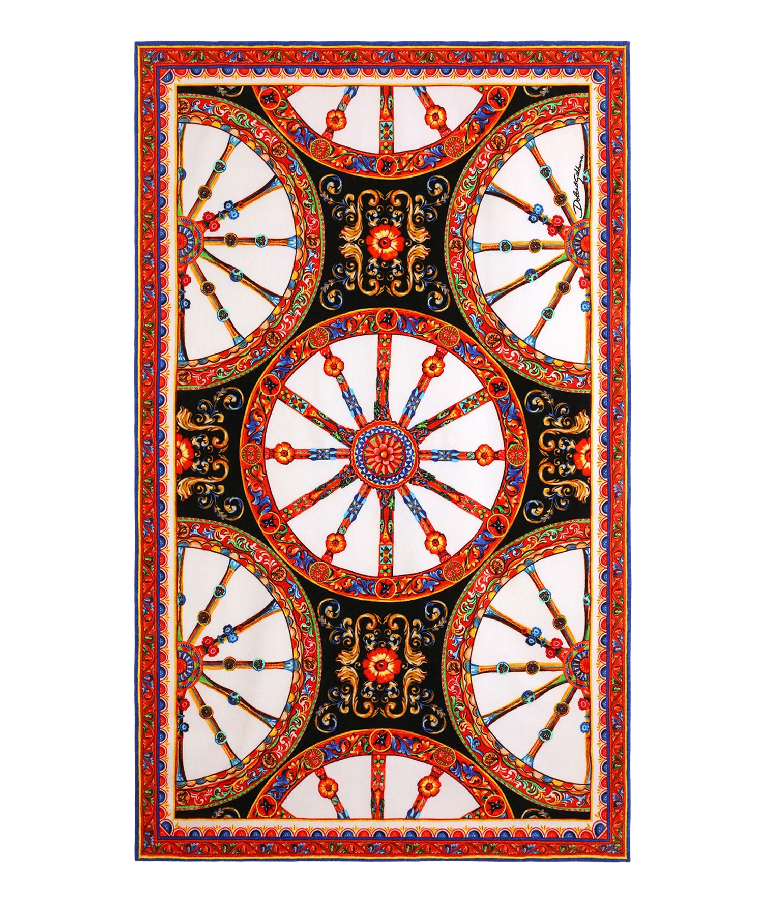 Telo mare in spugna stampa carretto O5A03J II7LHHD6CK DOLCE & GABBANA 