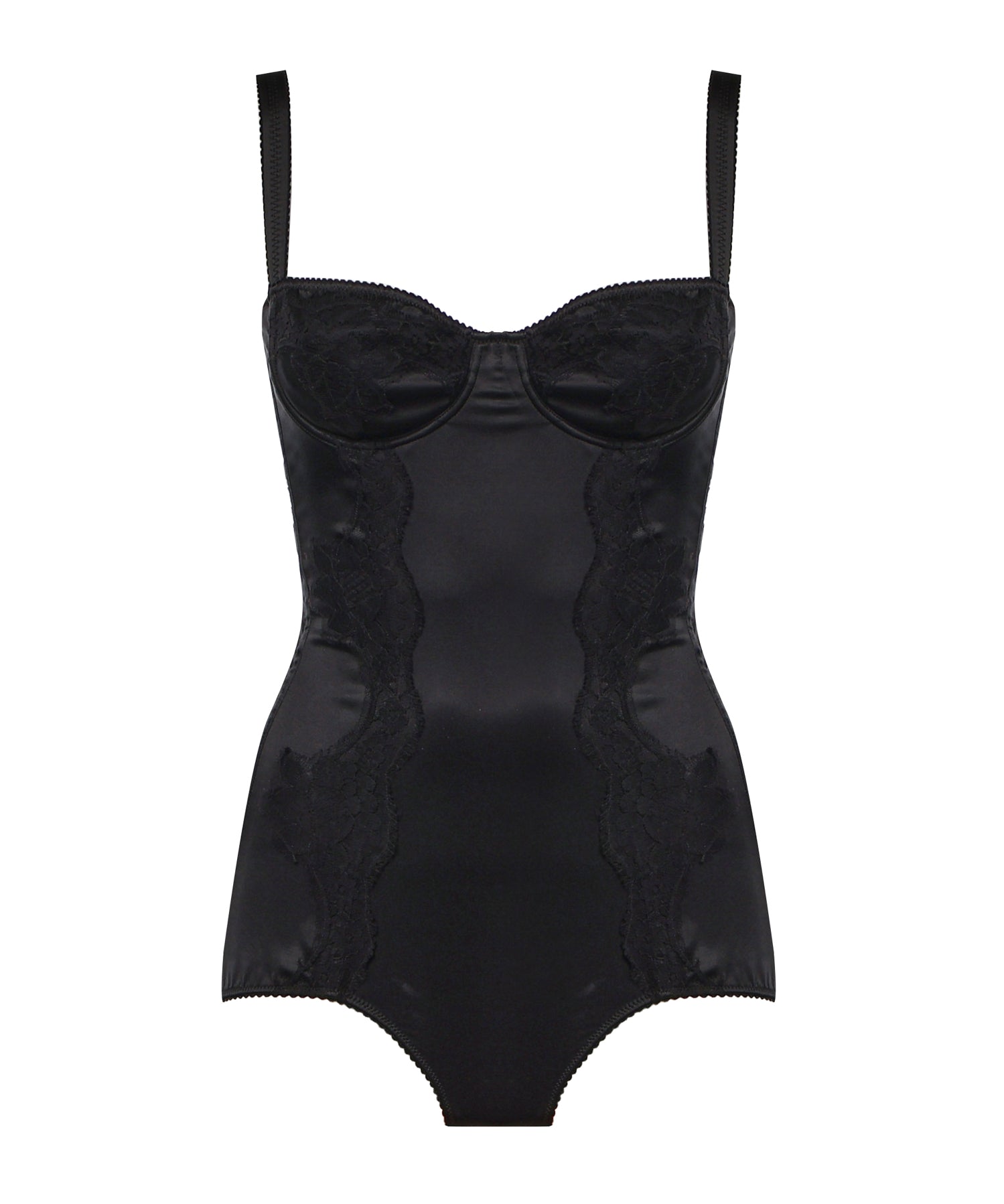 Body intimo a balconcino in seta con pizzo O9A05T ONO13N0000 DOLCE & GABBANA 