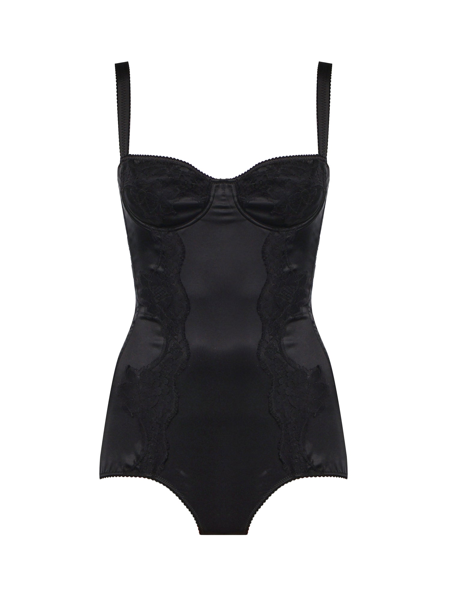 Body intimo a balconcino in seta con pizzo O9A05T ONO13N0000 DOLCE & GABBANA 