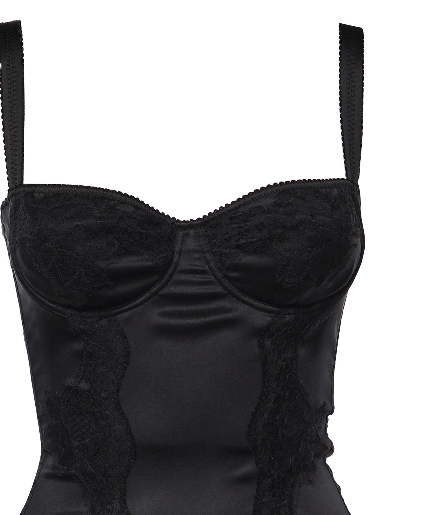 Body intimo a balconcino in seta con pizzo O9A05T ONO13N0000 DOLCE & GABBANA 