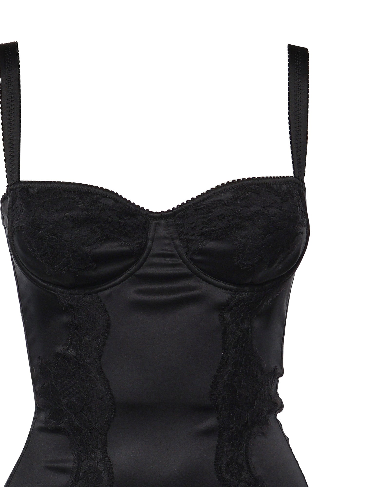 Body intimo a balconcino in seta con pizzo O9A05T ONO13N0000 DOLCE & GABBANA 