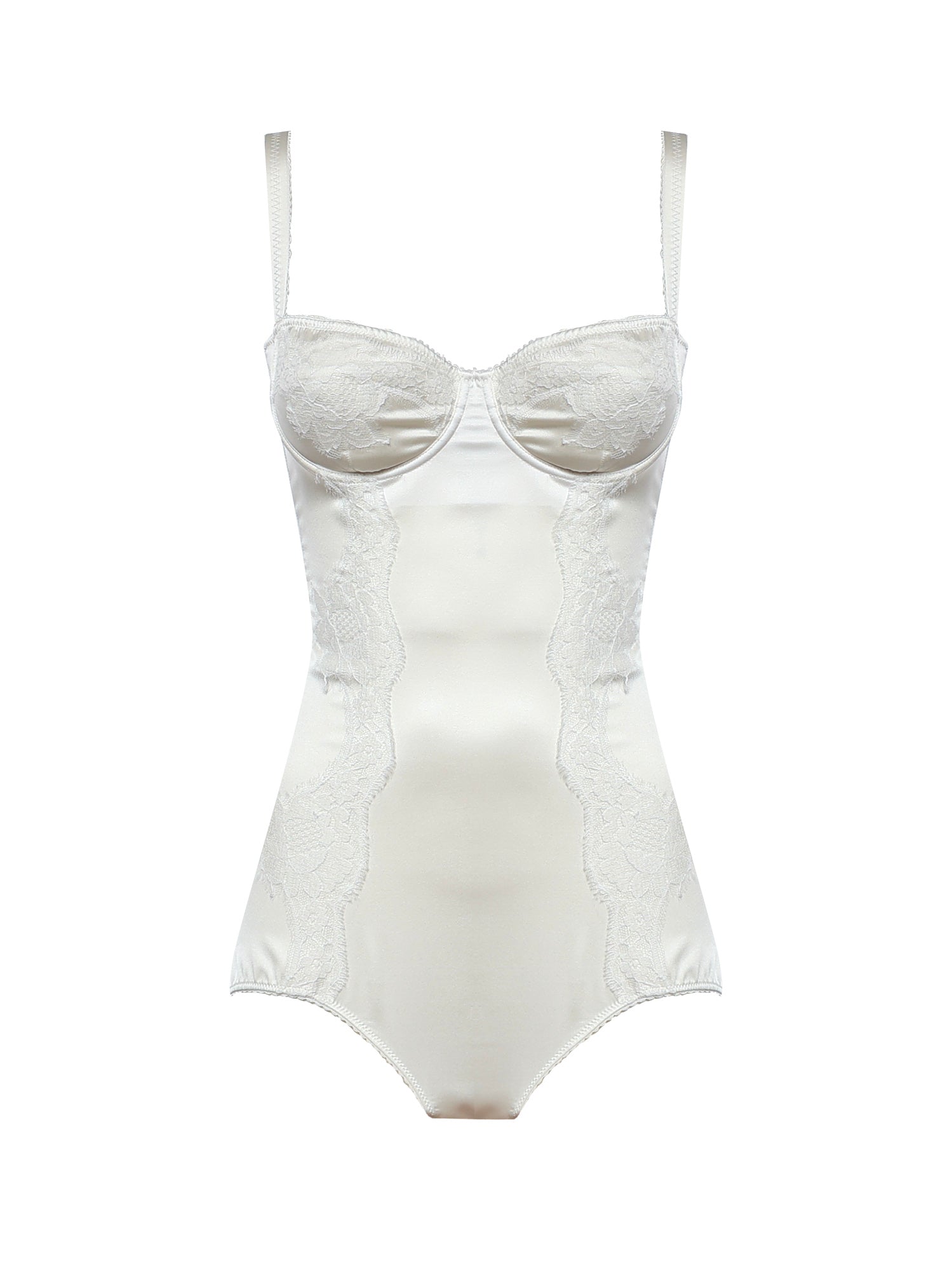 Body intimo a balconcino in seta con pizzo O9A05T ONO13W0001 DOLCE & GABBANA 