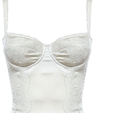 Body intimo a balconcino in seta con pizzo O9A05T ONO13W0001 DOLCE & GABBANA 