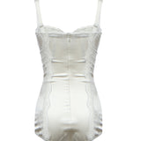Body intimo a balconcino in seta con pizzo O9A05T ONO13W0001 DOLCE & GABBANA 